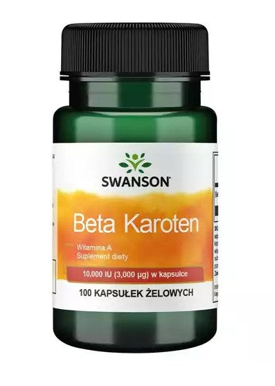 Swanson Beta Karoten (Witamina A), 10 000 TV – 100 gelių