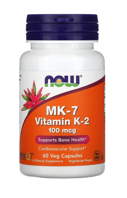 Produkto nuotrauka: NOW Foods MK-7 Vitamin K-2, 100mcg - 60 kapsulių