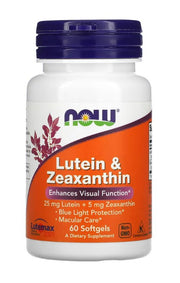 Produkto nuotrauka: NOW Foods Lutein & Zeaxanthin - 60 minkštųjų kapsulių