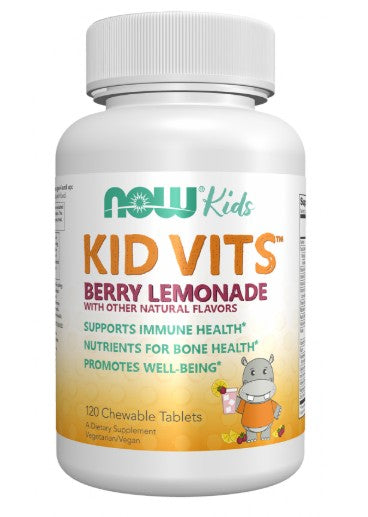 Produkto nuotrauka: NOW Foods Kid Vits, Berry Lemonade - 120 kramtomųjų tablečių