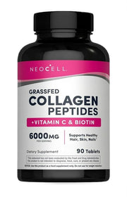 NeoCell žolėje šeriamų gyvūnų kolageno peptidai + vitaminas C ir biotinas – 90 tablečių