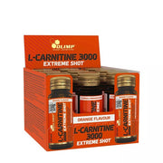 Olimp Nutrition L - karnitinas 3000 Extreme Shot, apelsinų skonio - 9 x 25 ml.