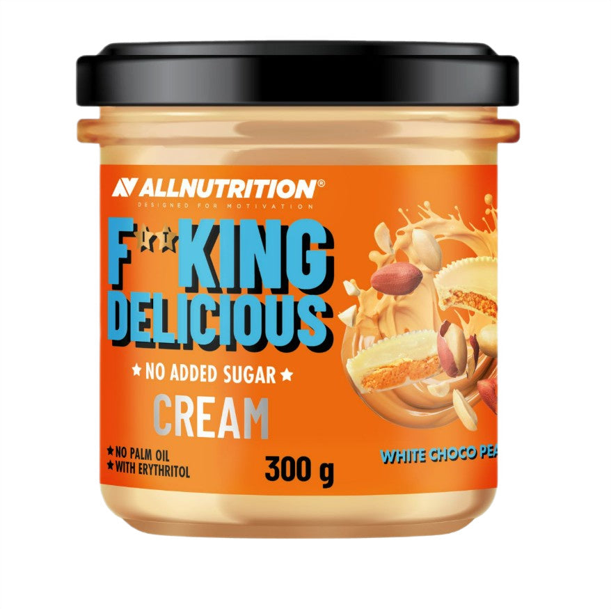Allnutrition Fitking gardus kremas su baltuoju šokoladu ir žemės riešutais – 300 g