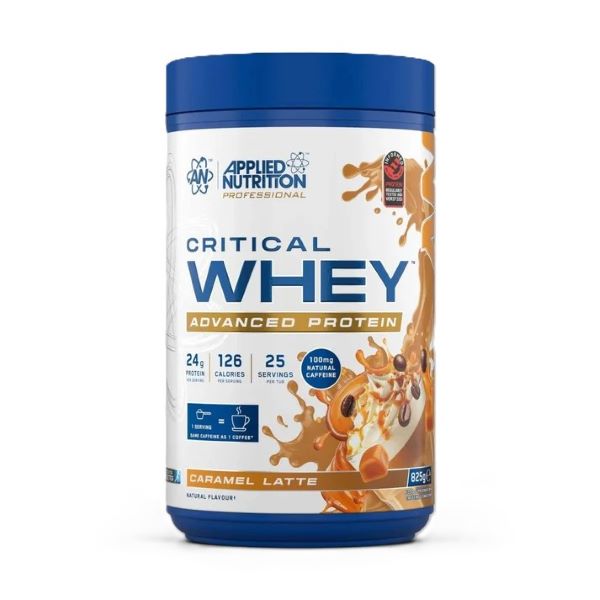 Applied Nutrition Critical Whey, karamelinis latte – 825 g