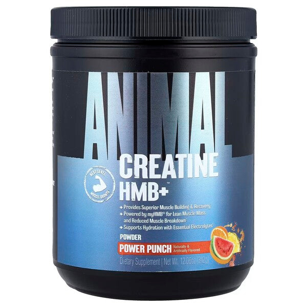 Animal Gyvūninis kreatinas HMB+, Power Punch – 342 g