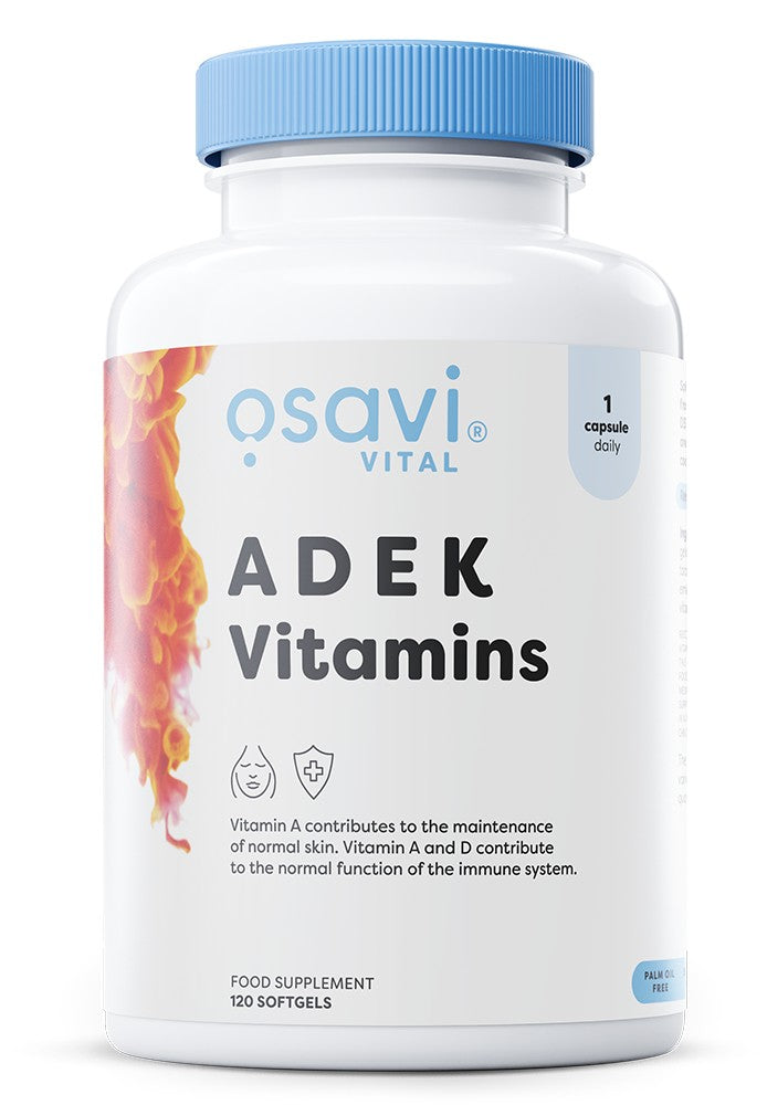 Produkto nuotrauka: Osavi ADEK Vitamins - 120 minkštųjų kapsulių