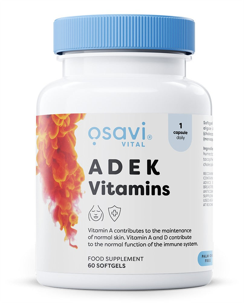 Produkto nuotrauka: Osavi ADEK Vitamins - 60 minkštųjų kapsulių