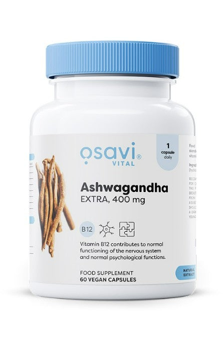 Produkto nuotrauka: Osavi Ashwagandha Extra, 400mg - 60 vegan caps