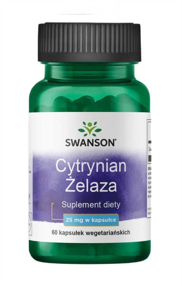 Swanson Cytrynian ��elaza, 25mg – 60