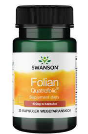 Swanson Folian Quatrefolic, 400 mcg – 30 kapsulių