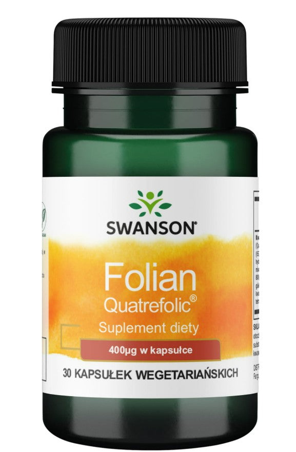 Swanson Folian Quatrefolic, 400 mcg – 30 kapsulių
