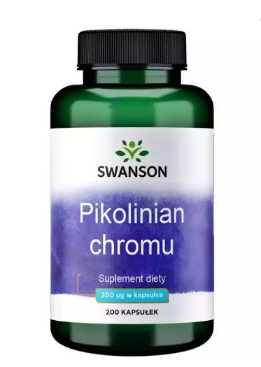 Swanson Pikolinian Chromu, 200 mcg – 200 kapsulių