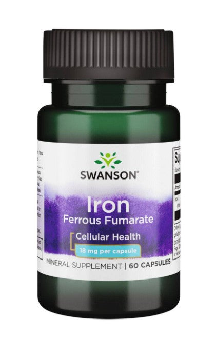 Swanson Fumaran kapsulės, 18 mg – 60 kapsulių