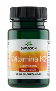 Swanson Witamina K2, 100 mcg – 30 gelių