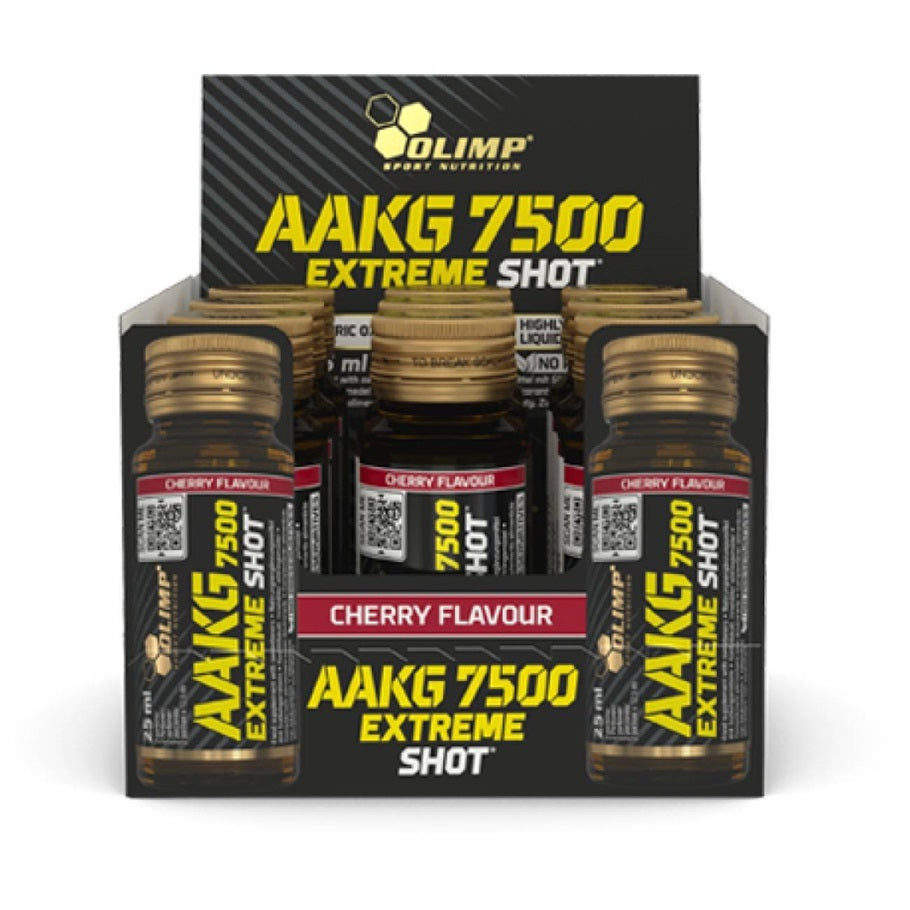 Olimp Nutrition AAKG 7500 Extreme Shot, vyšnių skonio - 9 x 25 ml.