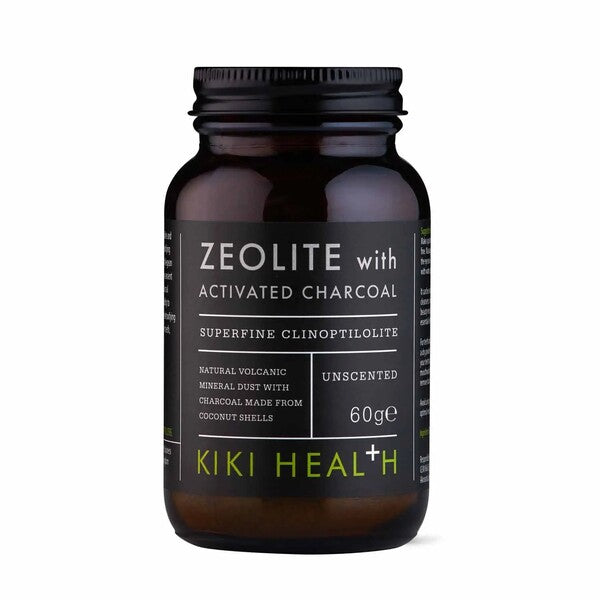KIKI Health ceolitas su aktyvuotos anglies milteliais - 60 g