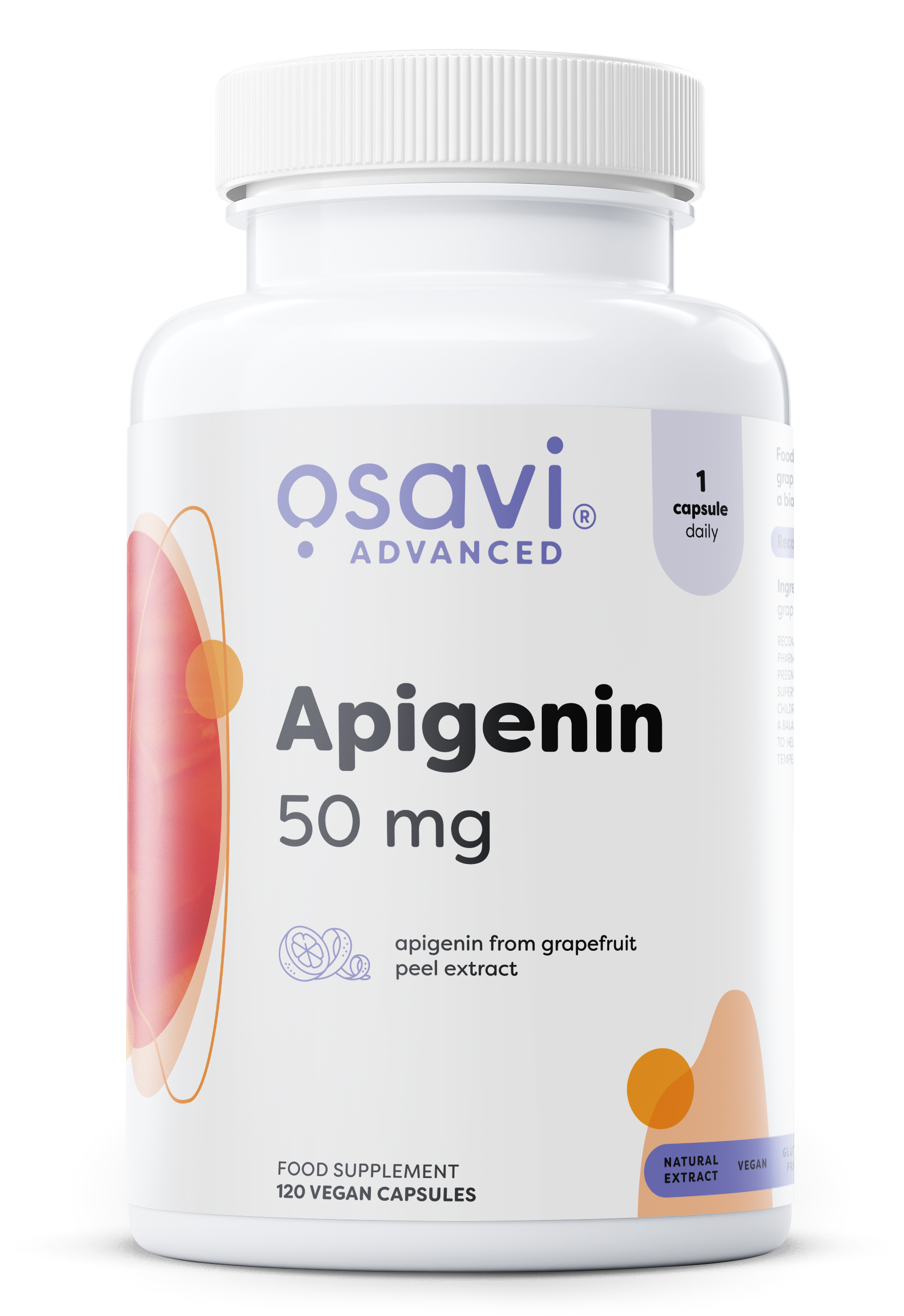 Produkto nuotrauka: Osavi Apigenin, 50mg - 120 vegan caps