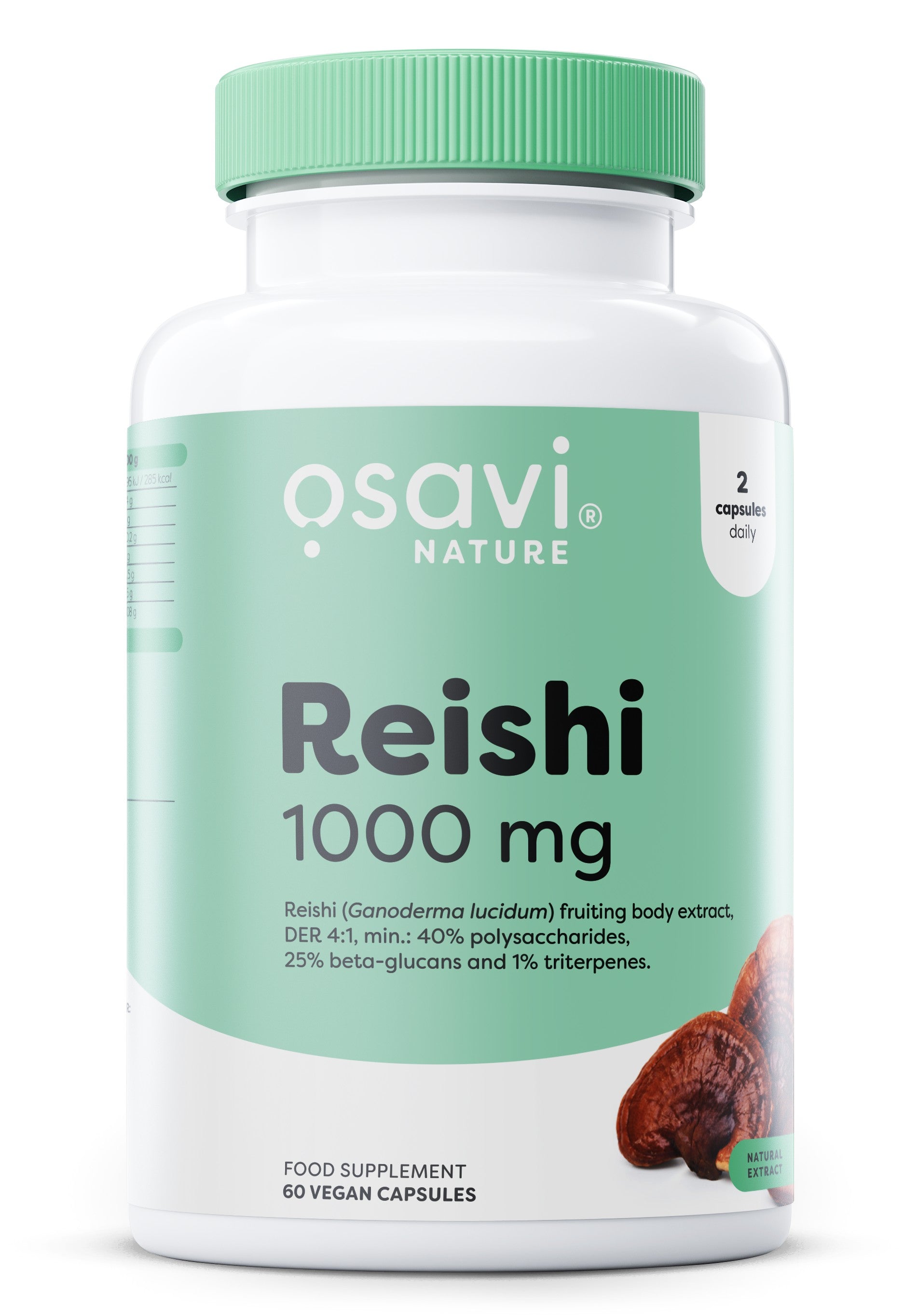 Produkto nuotrauka: Osavi Reishi, 1000 mg - 60 vegan caps
