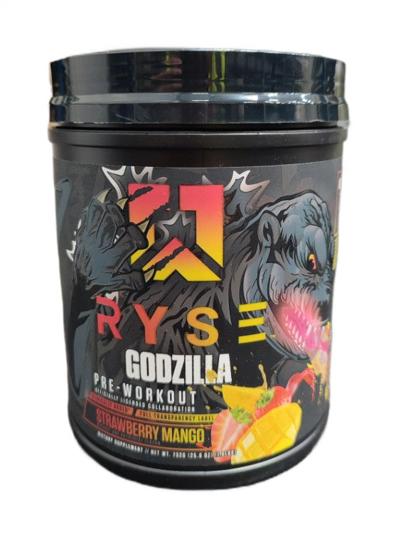 RYSE Godzilla prieš treniruotę, braškių ir mangų - 732 g