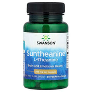 Swanson Suntheanine L - Theanine, 200 mg – 60 kapsulių