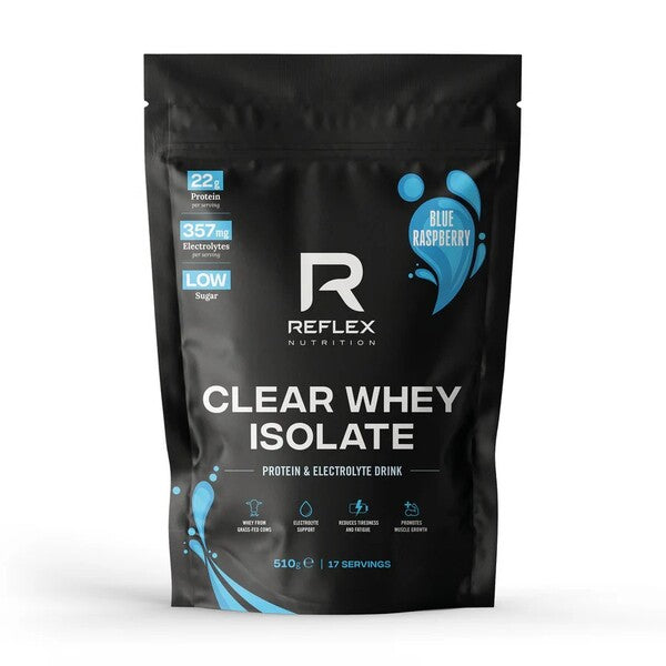 Reflex Nutrition skaidrus išrūgų izoliatas, mėlynosios avietės - 510 g