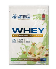 Applied Nutrition Critical Whey, baltojo šokolado ir pistacijų skonio – 33 g (1 porcija)