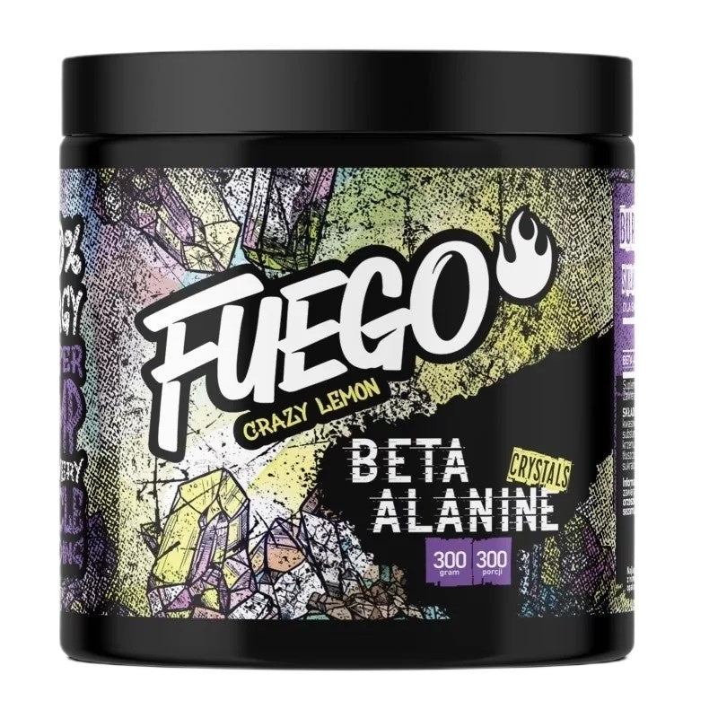 Fuego Beta Alanino kristalai, Crazy Lemon – 300 g