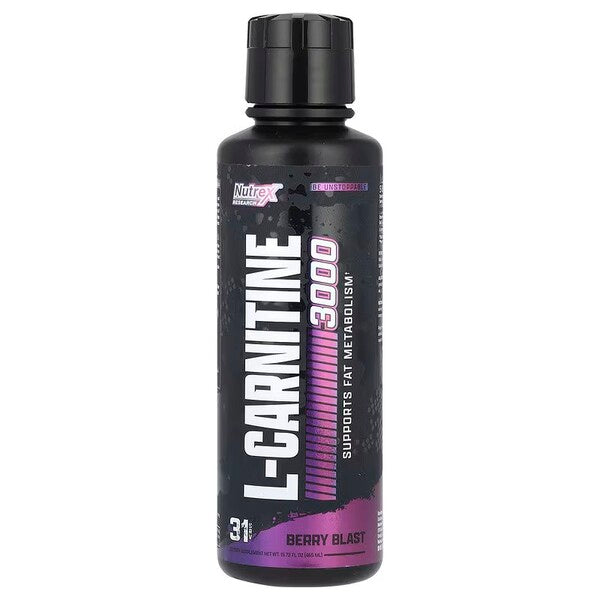 Nutrex skystas karnitinas 3000, uogų skonio – 465 ml.