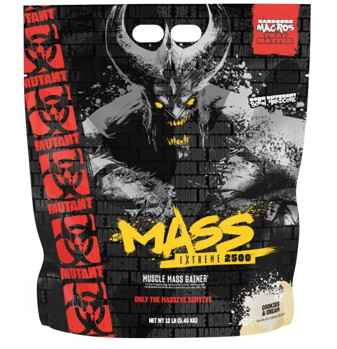 Mutant Mutant Mass Extreme 2500, sausainių ir grietinėlės skonio - 5450 g