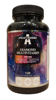 Apollo's Hegemony Diamond multivitaminai be geležies – 120 kapsulių