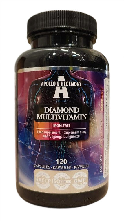 Apollo's Hegemony Diamond multivitaminai be geležies – 120 kapsulių