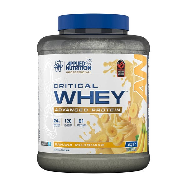Applied Nutrition Critical Whey bananų pieno kokteilis – 2000 g