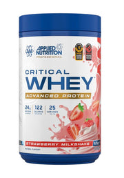 Applied Nutrition Critical Whey braškių pieno kokteilis – 825 g