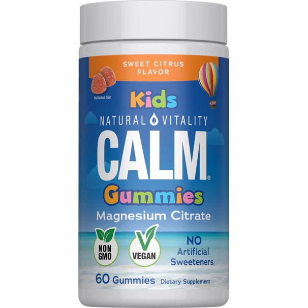 Natural Vitality Calm Kids guminukai, saldūs citrusiniai vaisiai – 60 guminukų