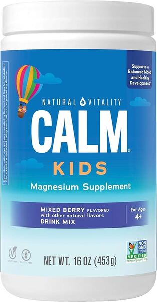Natural Vitality Natural Calm Kids, mišrios uogos – 453 g