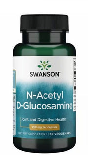 Swanson N - acetil - D - gliukozaminas, 750 mg – 60 kapsulių