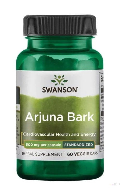 Swanson Arjuna žievės ekstraktas, 500 mg – 60 kapsulių