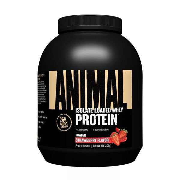 Animal Animal išrūgų milteliai, braškių skonio - 2300 g
