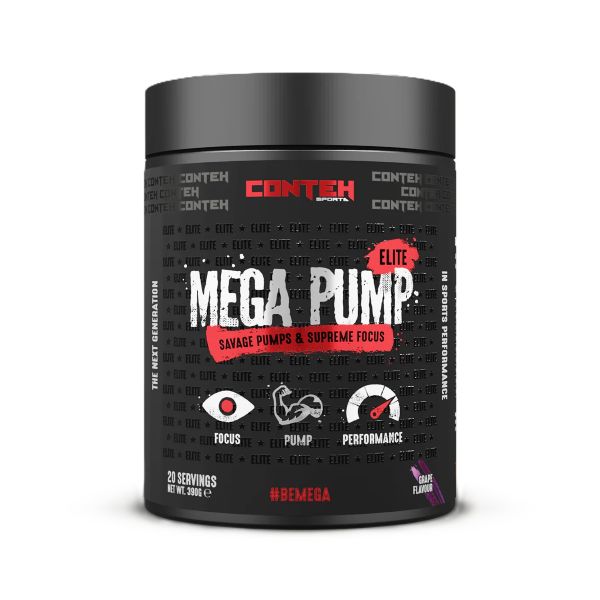 Conteh Sports Mega Pump Elite, vynuogių skonio – 390 g