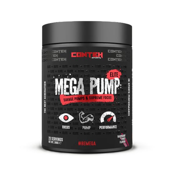 Conteh Sports Mega Pump Elite aviečių skonio batonėliai – 390 g
