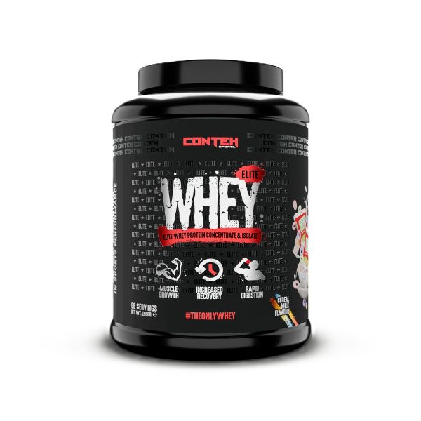 Conteh Sports Whey Elite, dribsnių pienas – 1980 g