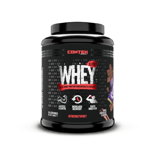 Conteh Sports Whey Elite, trigubo šokolado skonio – 1980 g