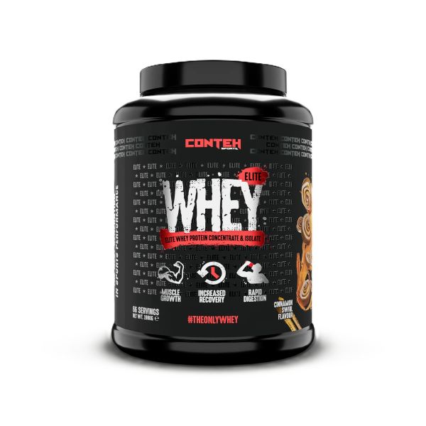 Conteh Sports Whey Elite, cinamono sūkurys – 1980 g