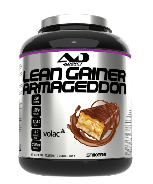 Addict Sport Nutrition Lean Gainer Armageddon, Snikers – 2000 g