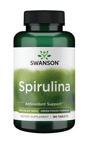Swanson Spirulina, 500 mg – 180 tablečių