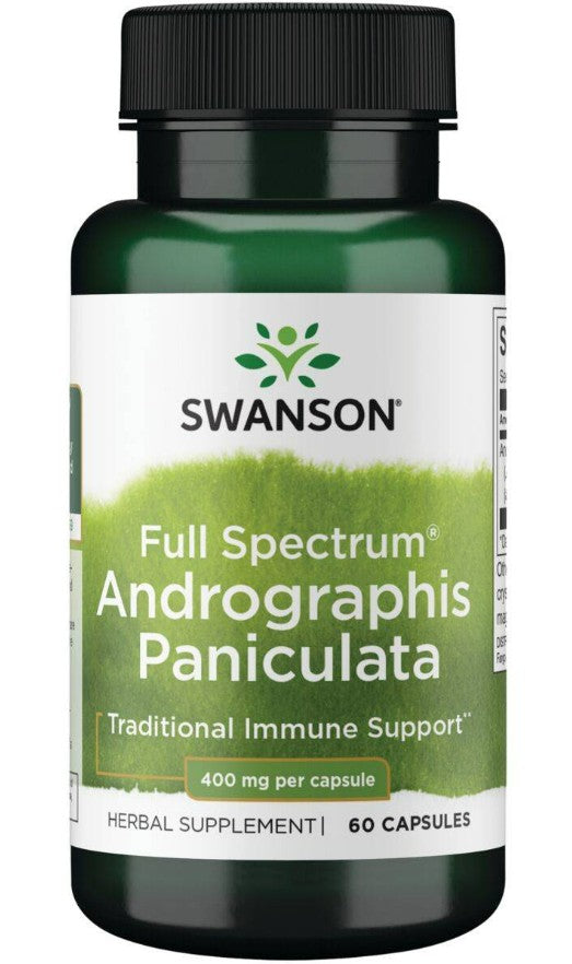 Swanson viso spektro andrographis paniculata, 400 mg – 60 kapsulių