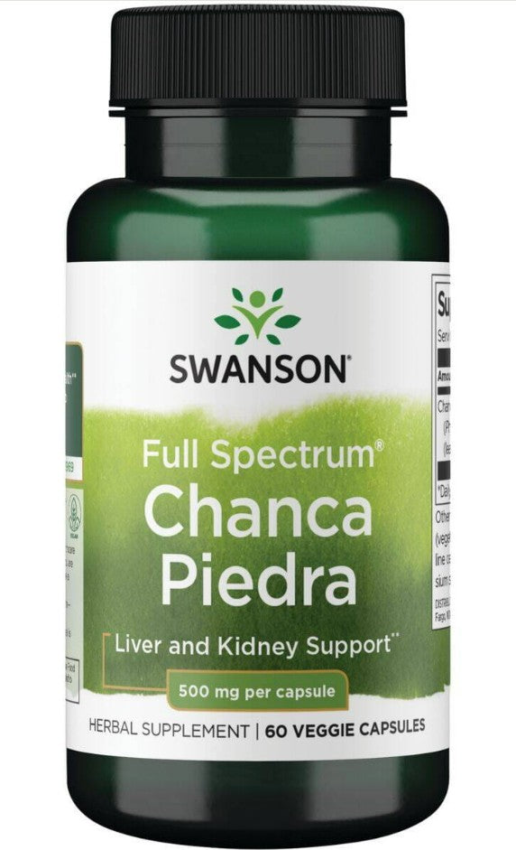 Swanson viso spektro Chanca Piedra, 500 mg – 60 kapsulių