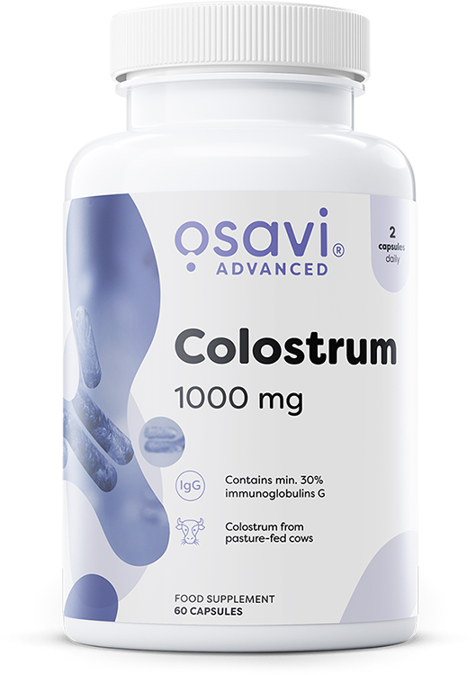 Produkto nuotrauka: Osavi Colostrum, 1000mg - 60 kapsulių