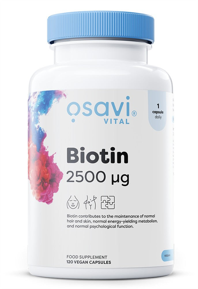 Produkto nuotrauka: Osavi Biotin, 2500mcg - 120 vegan caps