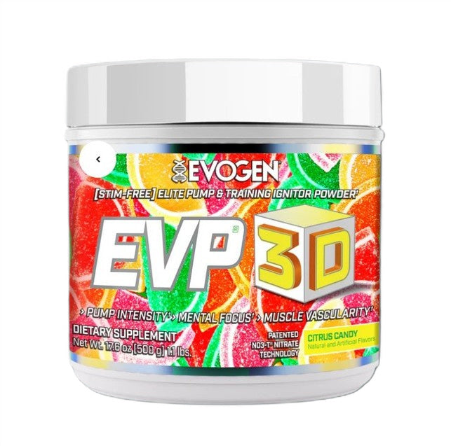 Evogen EVP 3D, citrusinių vaisių saldainiai - 500 g